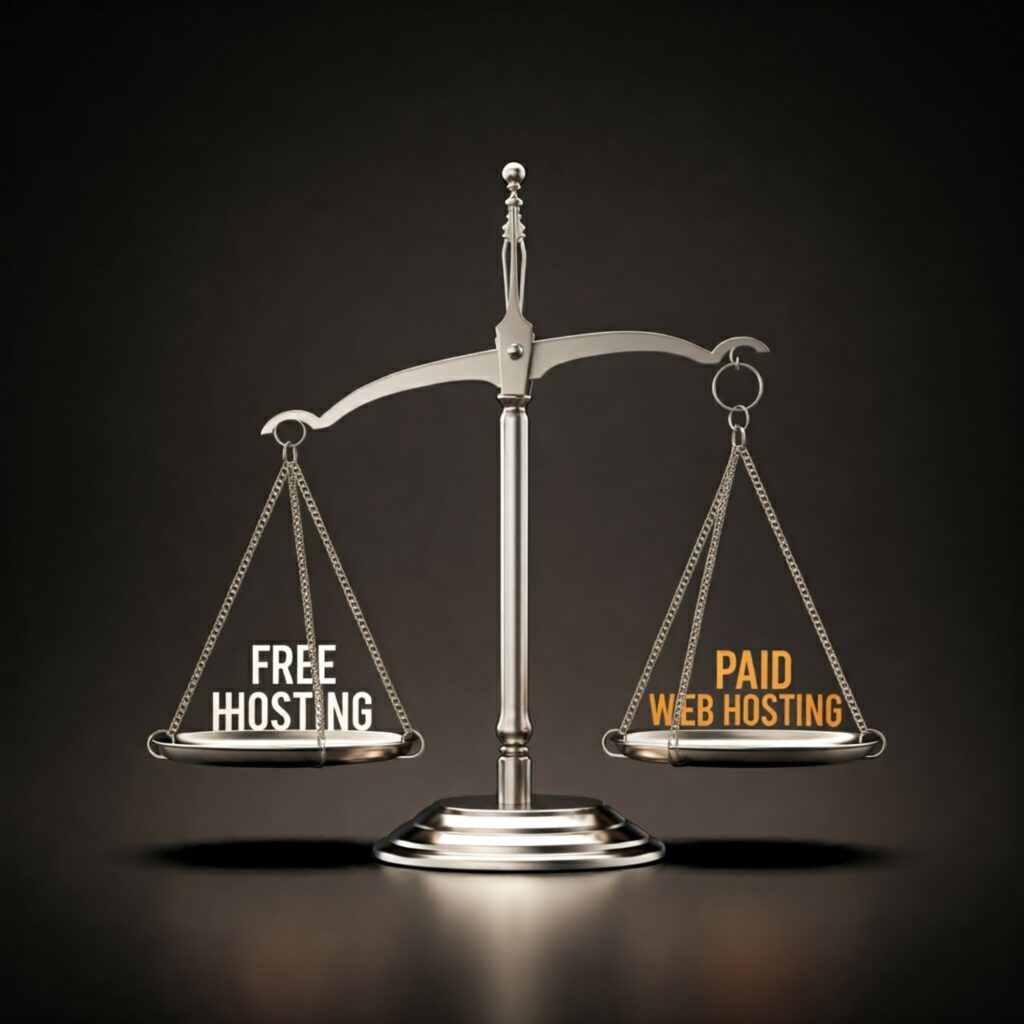 free vs paid hosting plans