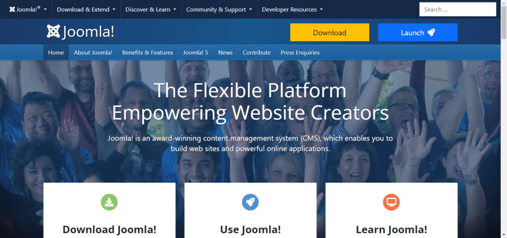 Joomla- Blogging platform and powerful CMS