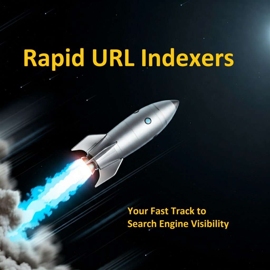 A speedometer with the needle pointing to "Fast" to represent the speed of rapid URL indexers.