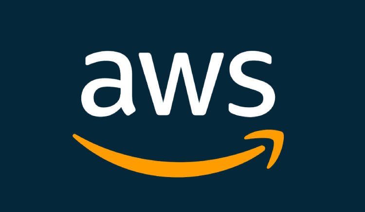 The AWS logo, representing Amazon's cloud computing platform.
