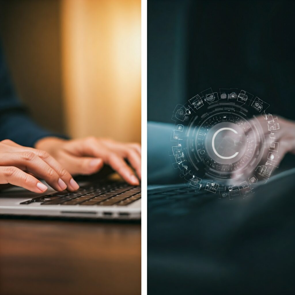 Understanding the difference between copywriting (persuasive writing) and copyright (legal protection for creative works